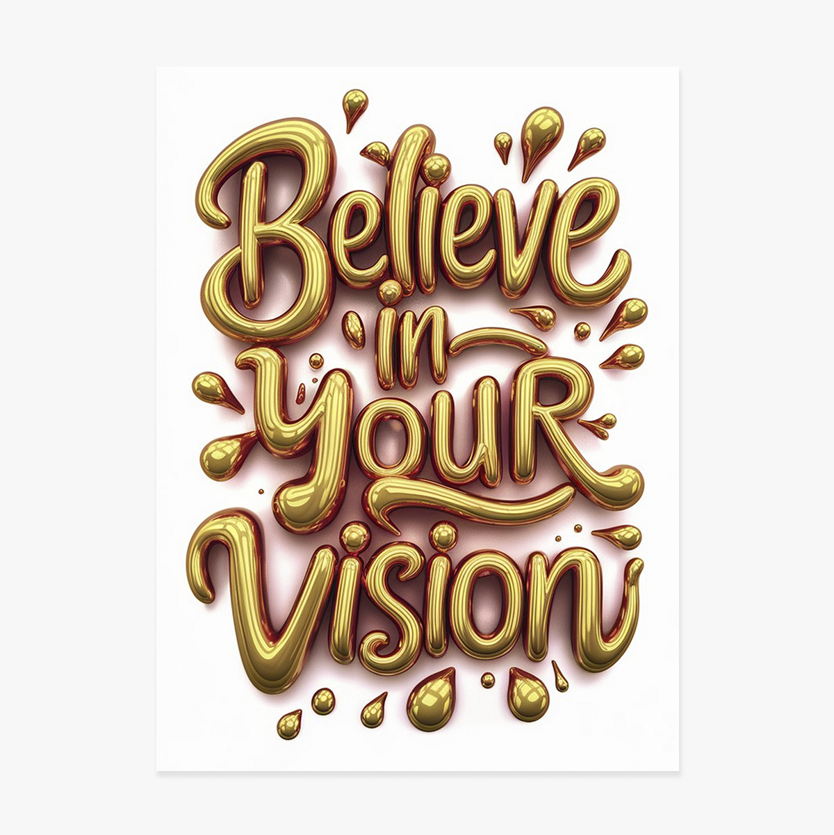 Poster "Credi nella tua visione"