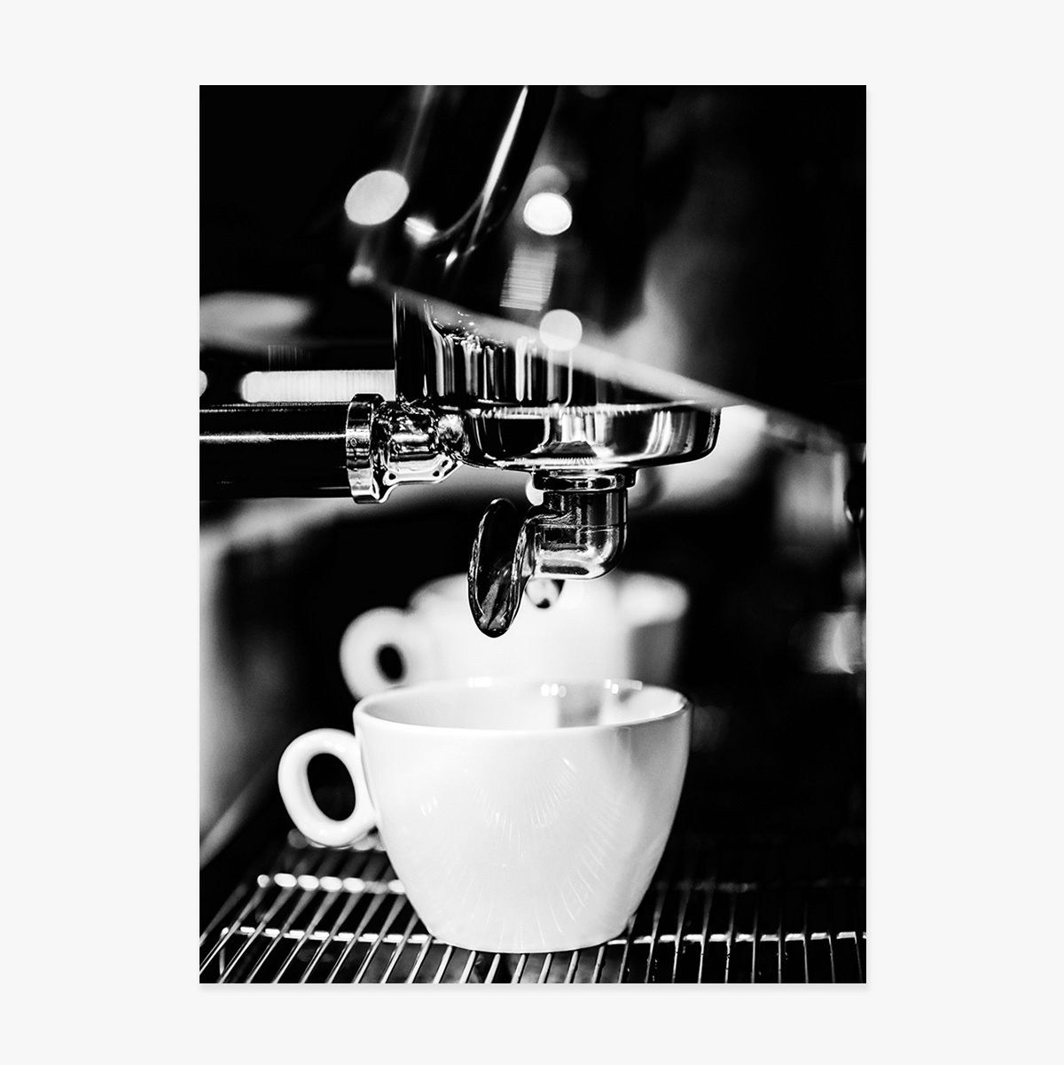 Poster “Black and white coffee time”