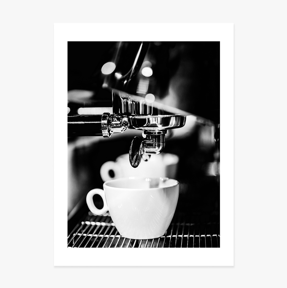 Poster “Black and white coffee time”