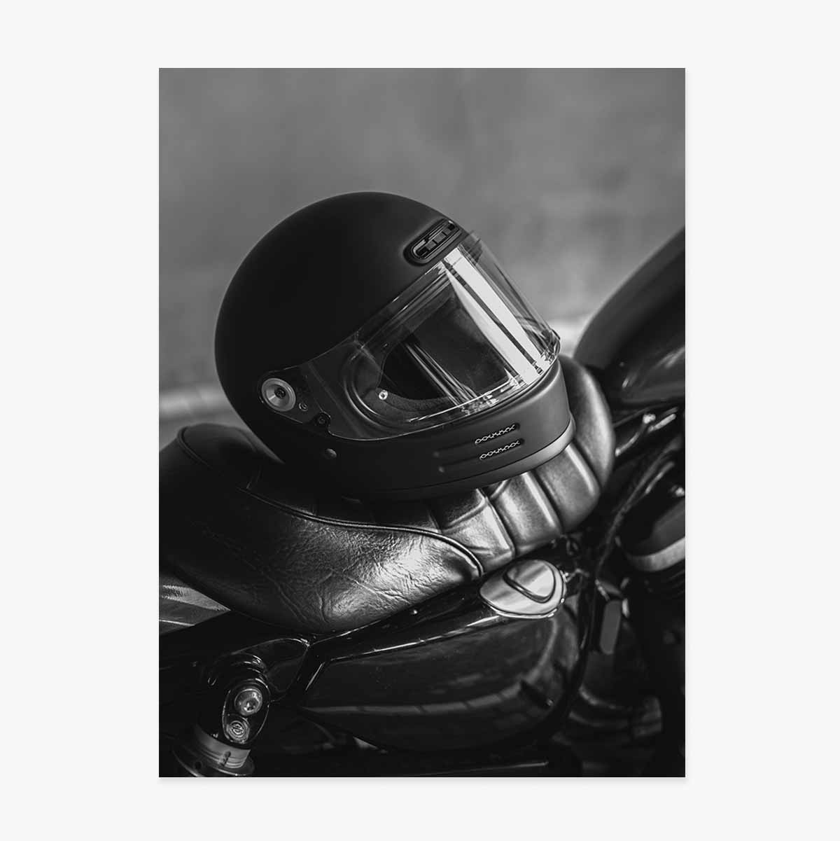 Poster: Casco da motociclista