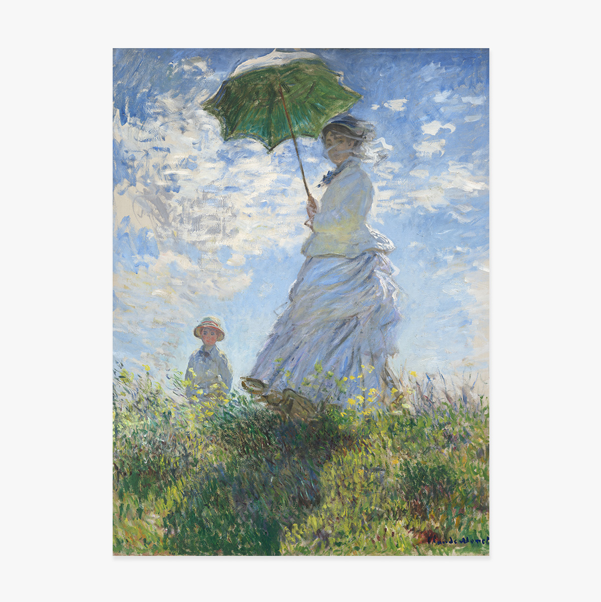 Poster di Claude Monet, Donna con l