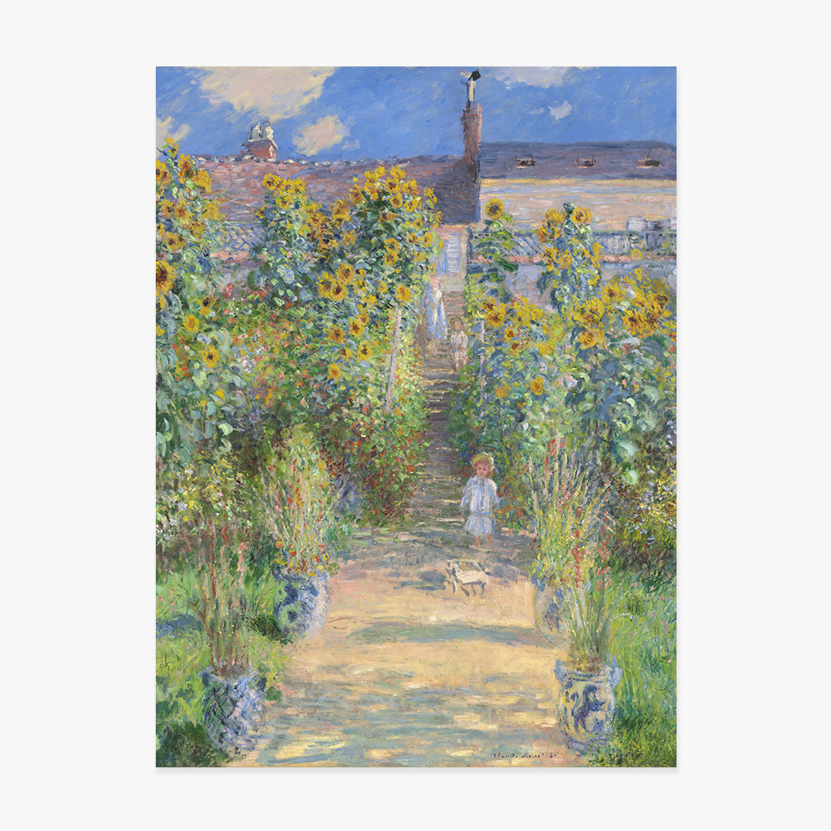 Poster di Claude Monet, Il giardino dell