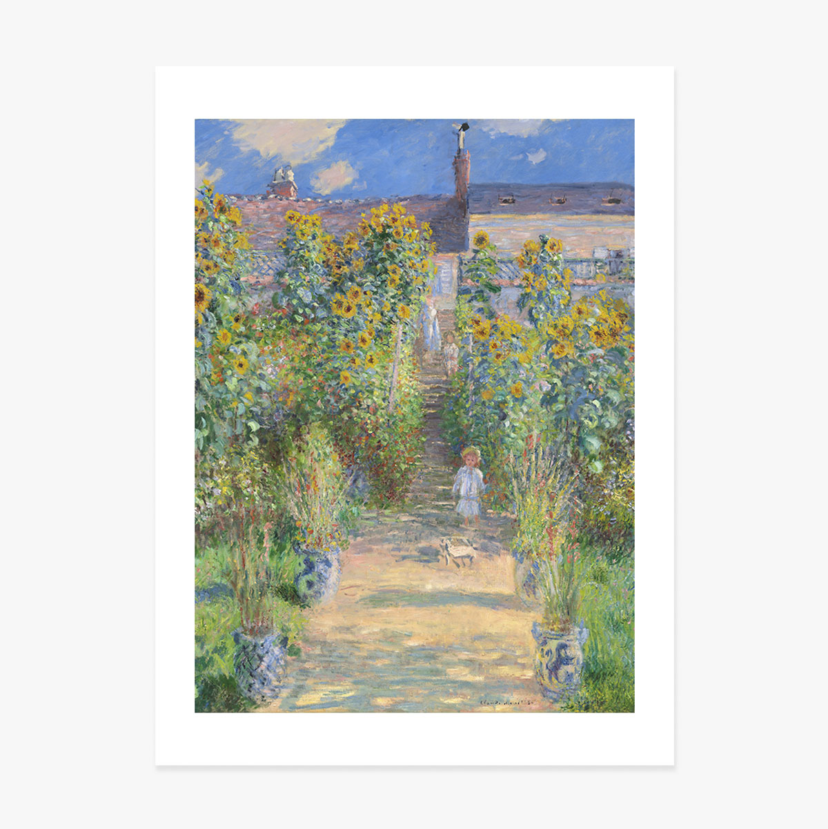 Poster di Claude Monet, Il giardino dell
