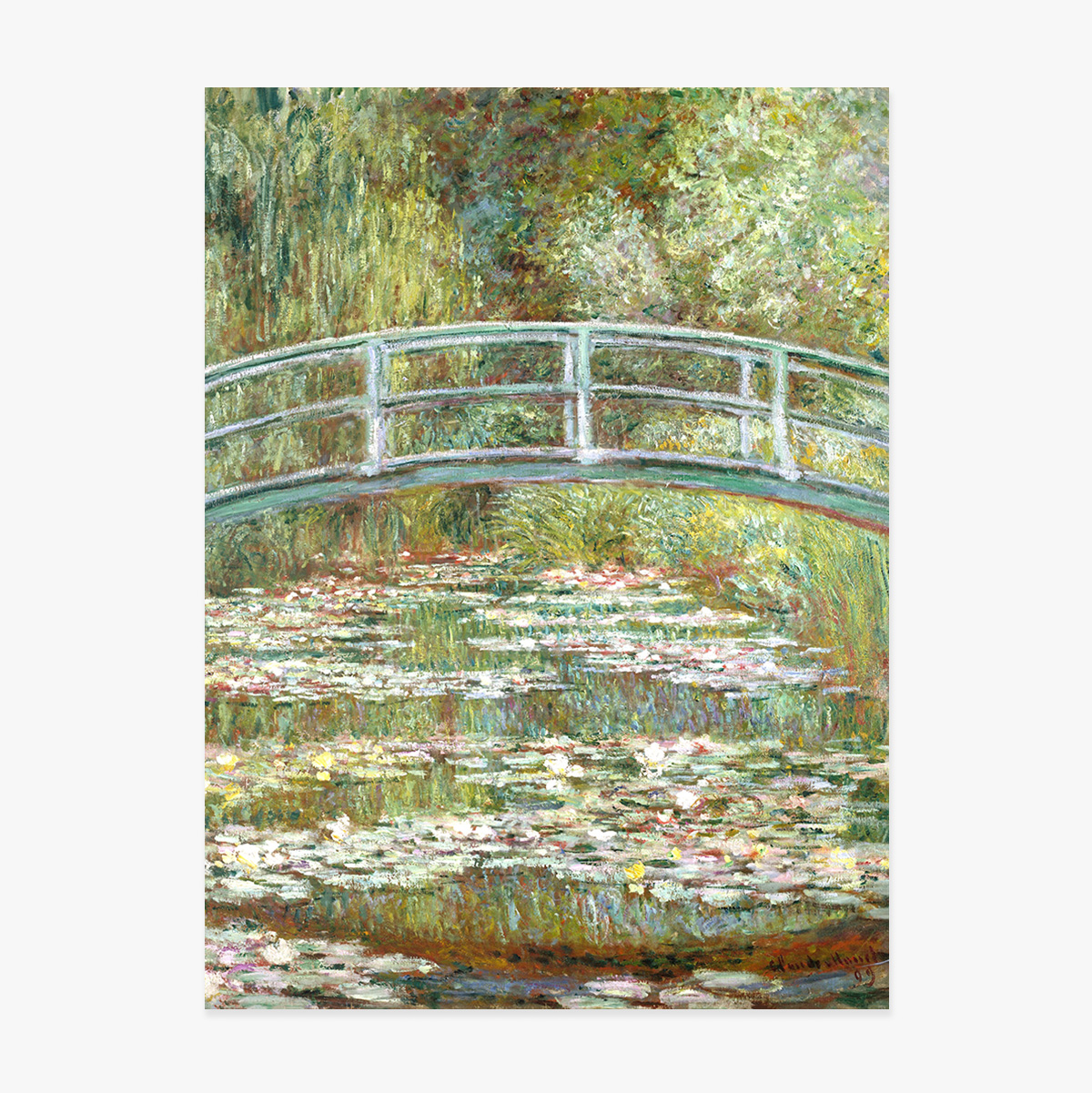 Poster di Claude Monet, Il ponte sul laghetto delle ninfee, 1899