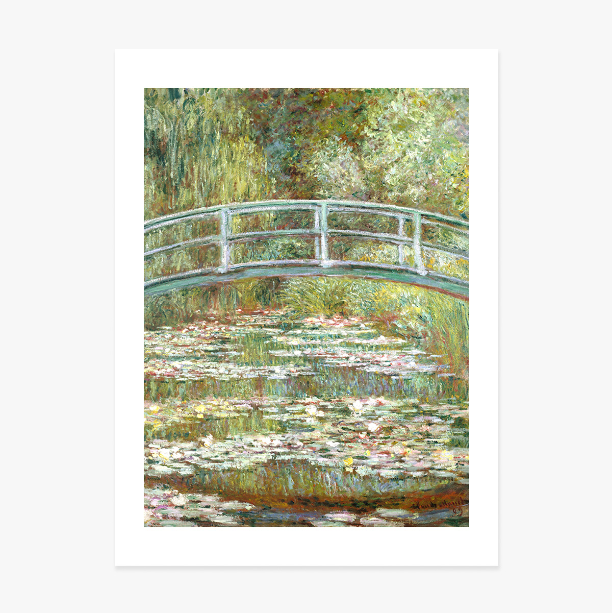 Poster di Claude Monet, Il ponte sul laghetto delle ninfee, 1899