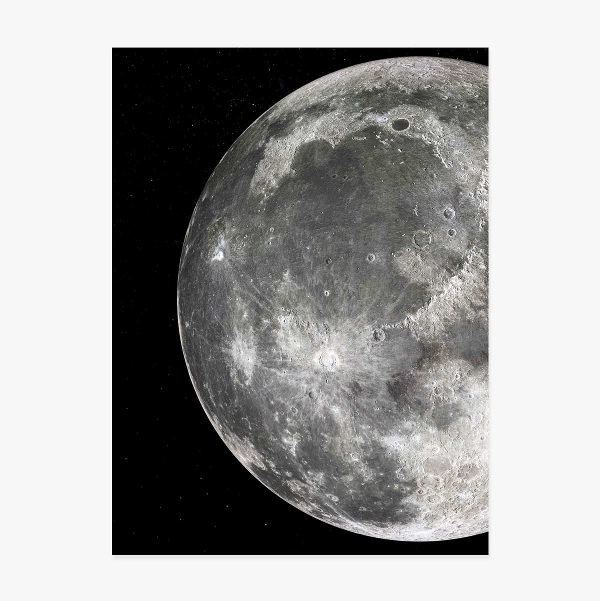 Poster "Dettaglio della Luna"