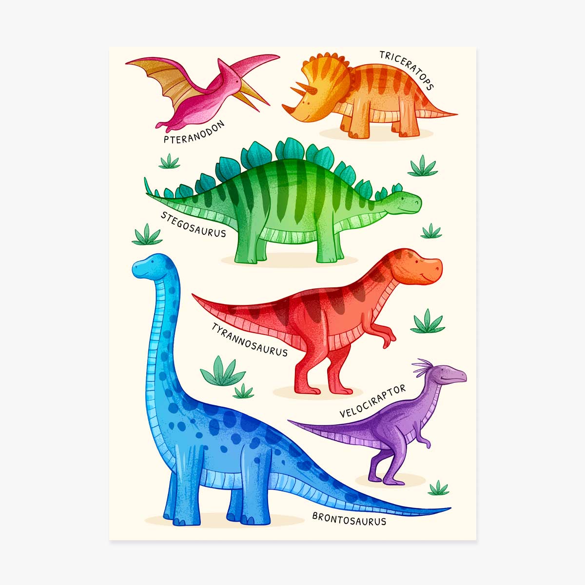 Poster sui dinosauri