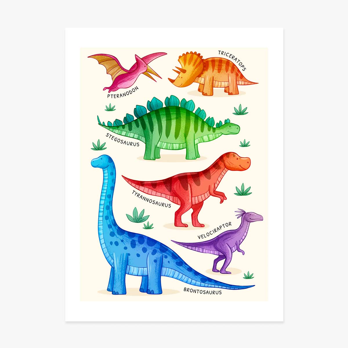 Poster sui dinosauri