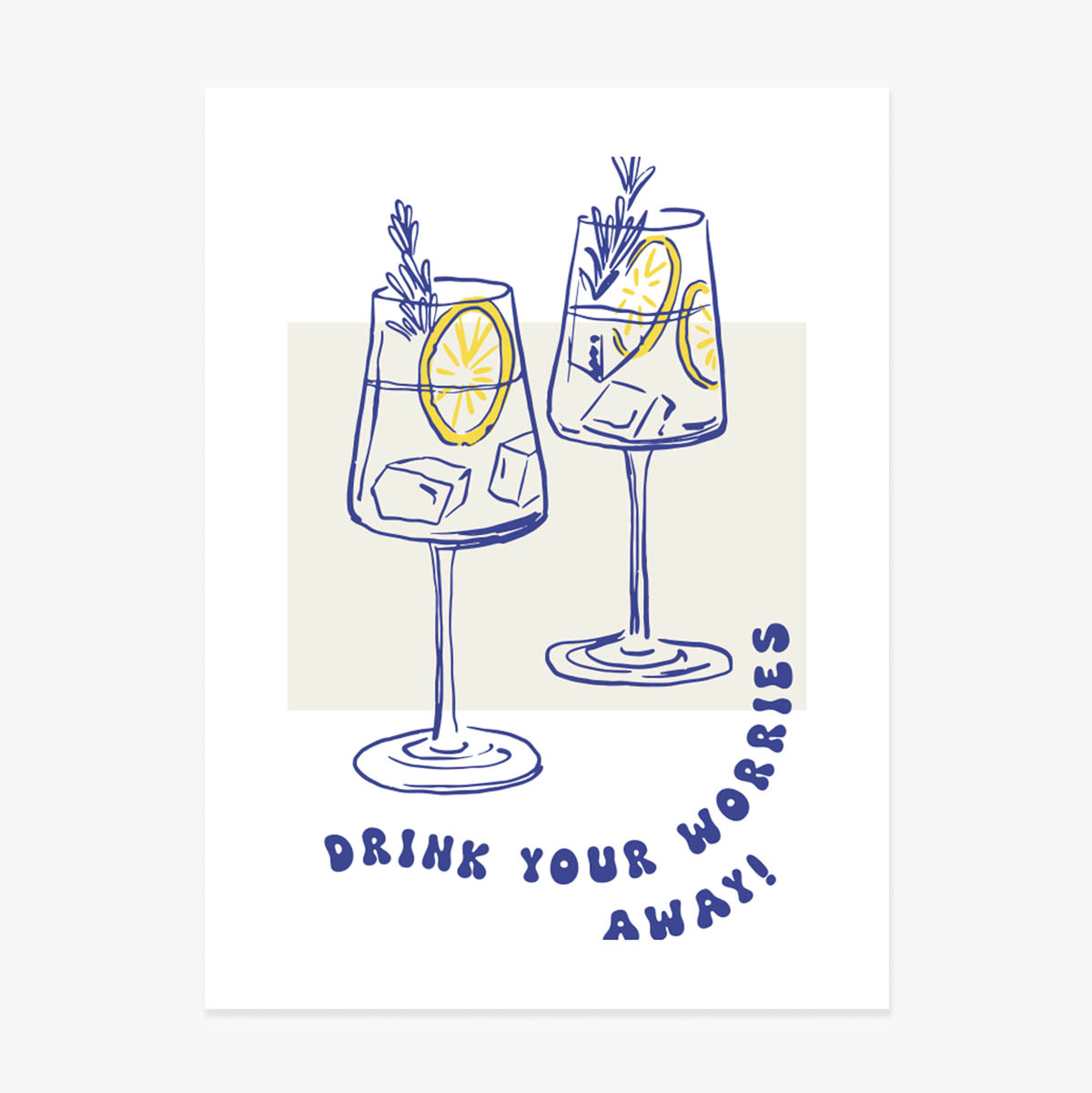 Poster "Drink away"