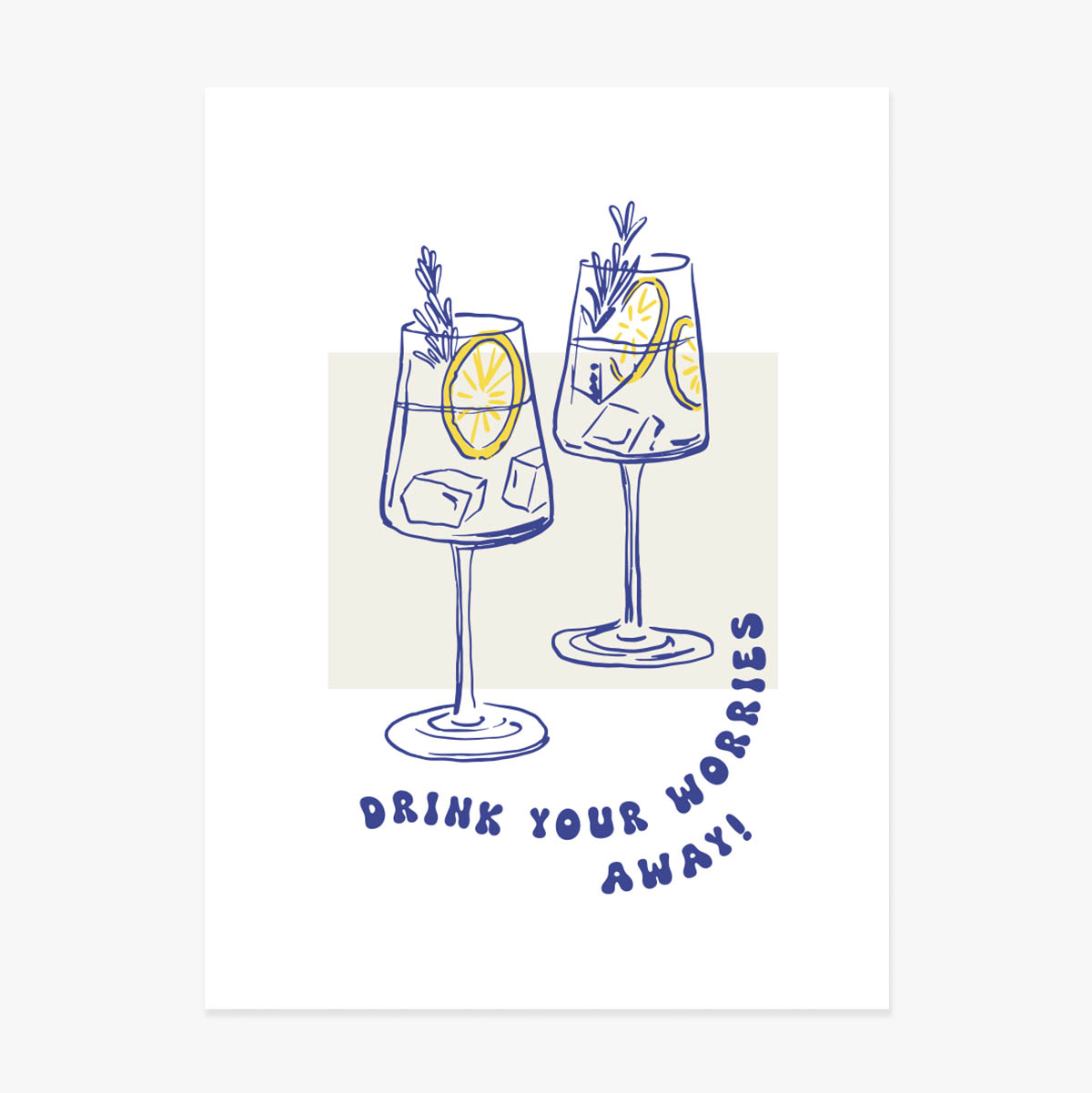 Poster "Drink away"