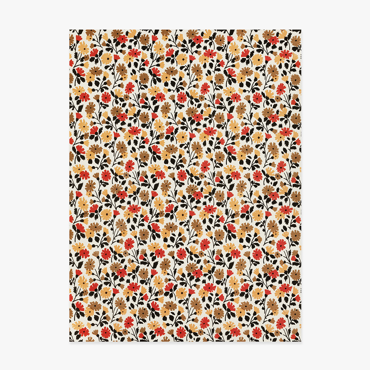 Poster con fiori rossi e gialli