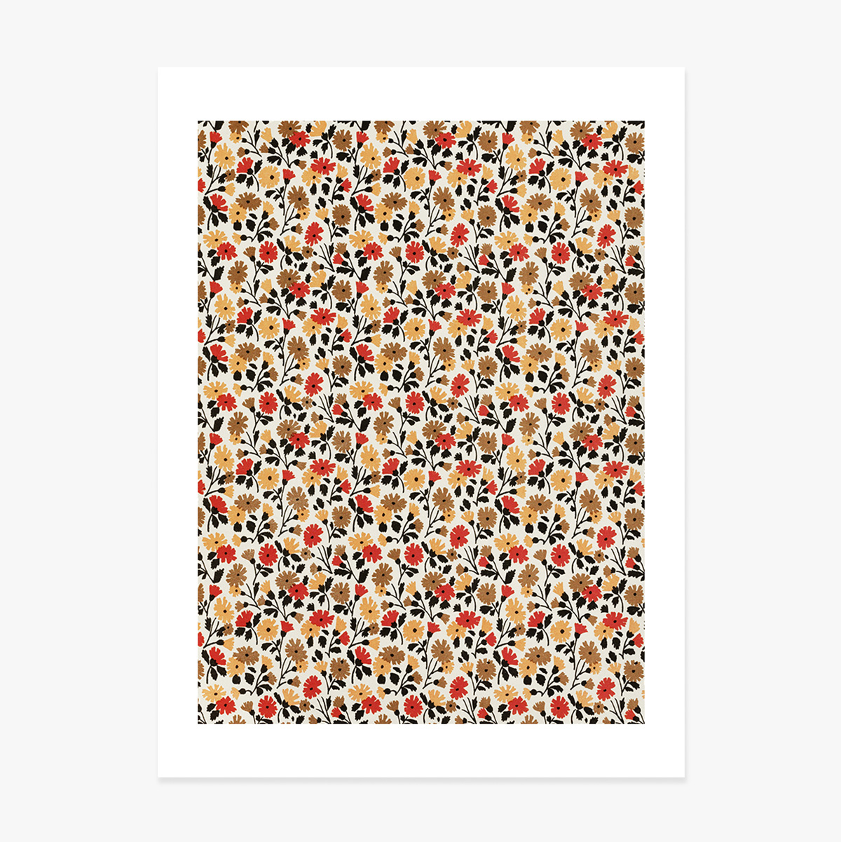 Poster con fiori rossi e gialli