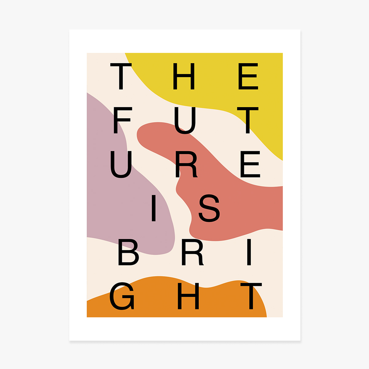 Poster “Future is bright”, macchie di colore