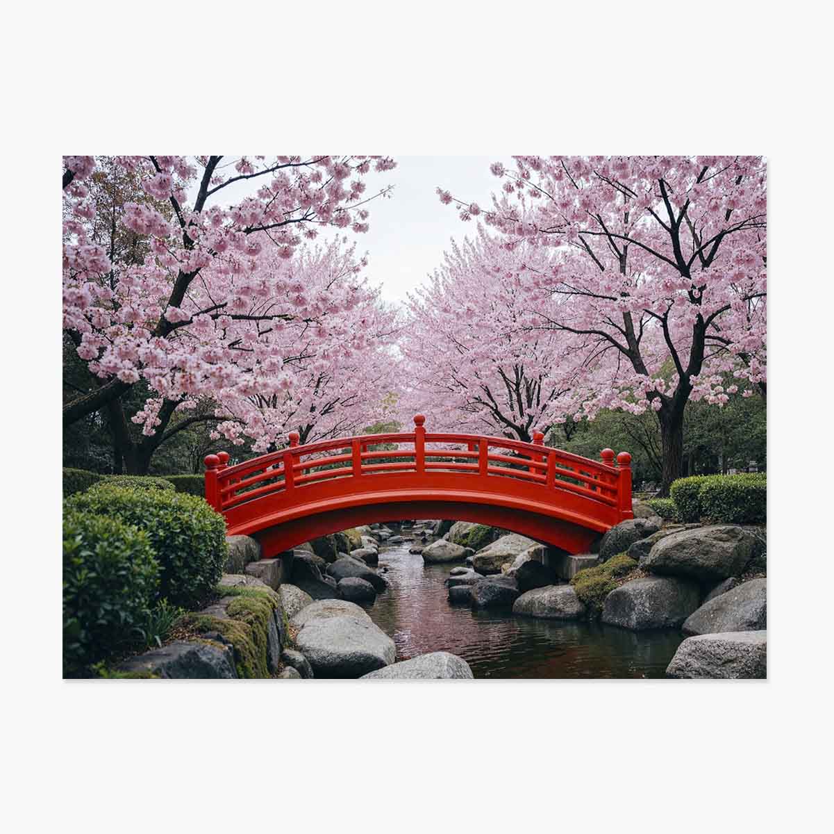 Poster “Giardino giapponese” – Ciliegi in fiore