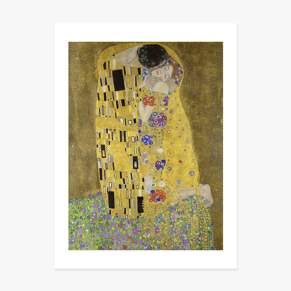 Poster di Gustav Klimt, Il bacio, 1908