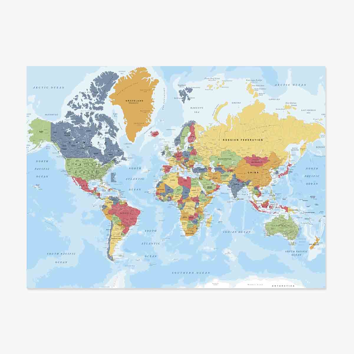 Poster: Mappa del mondo