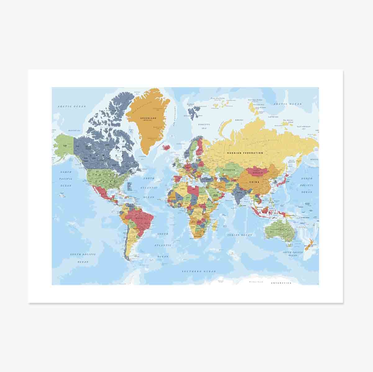 Poster: Mappa del mondo