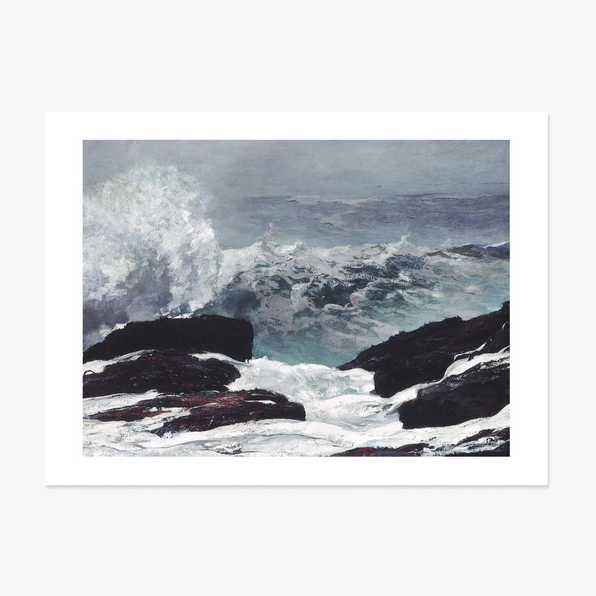 Poster in formato orizzontale - Winslow Homer - Northeaster 1895