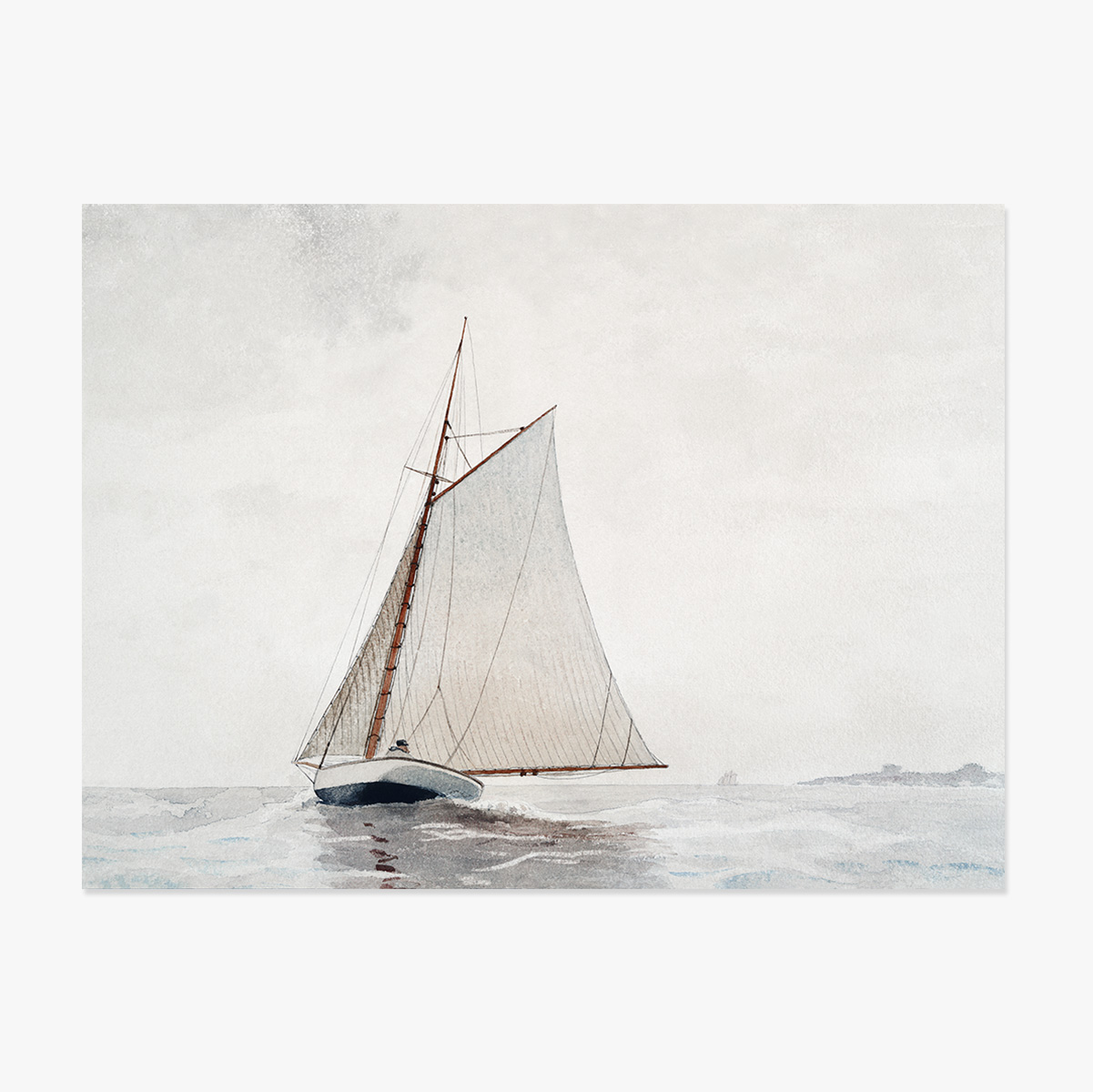 Poster in formato orizzontale - Winslow Homer - Partenza dal porto di Gloucester, 1880