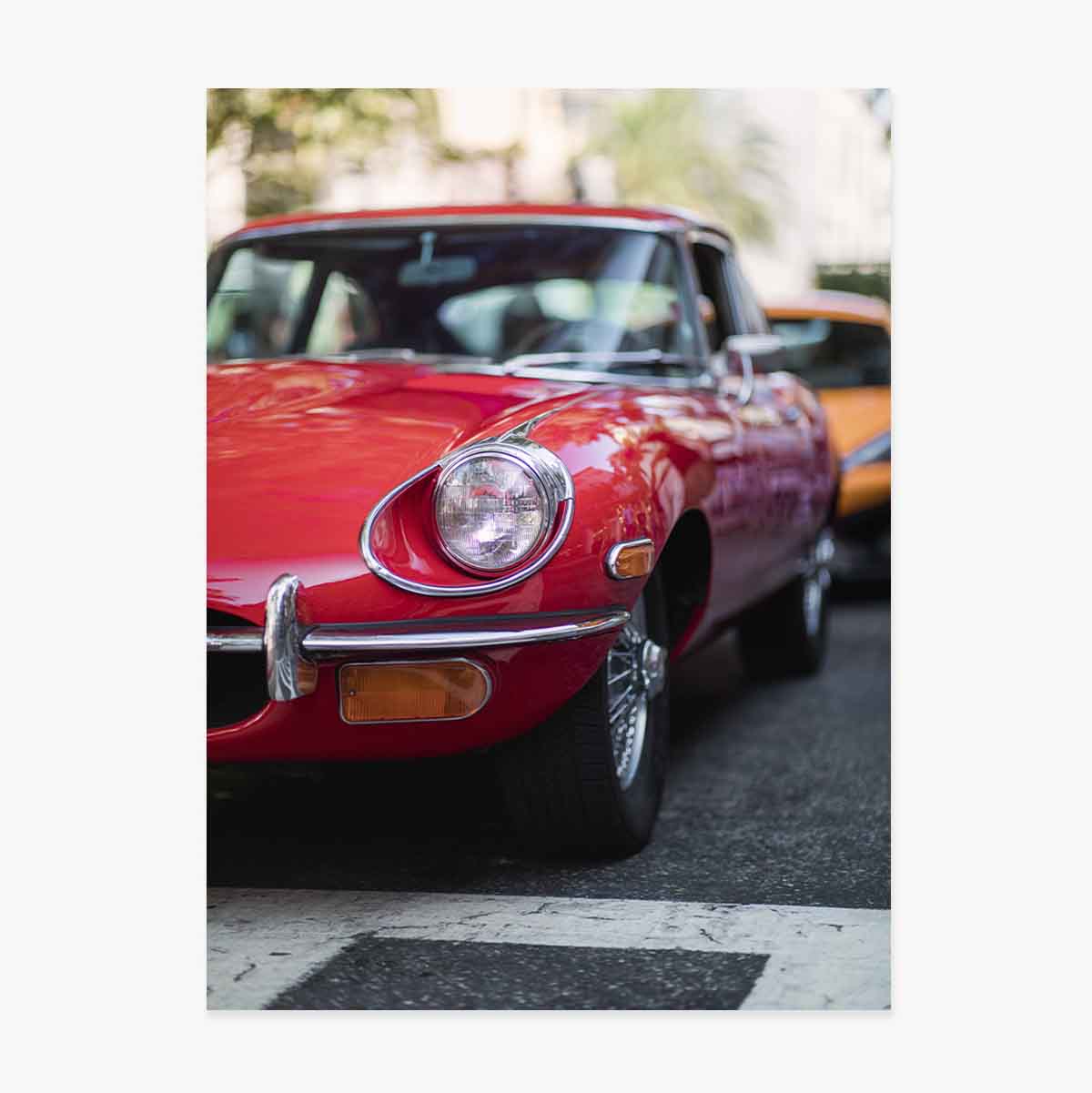 Poster: Auto rossa d