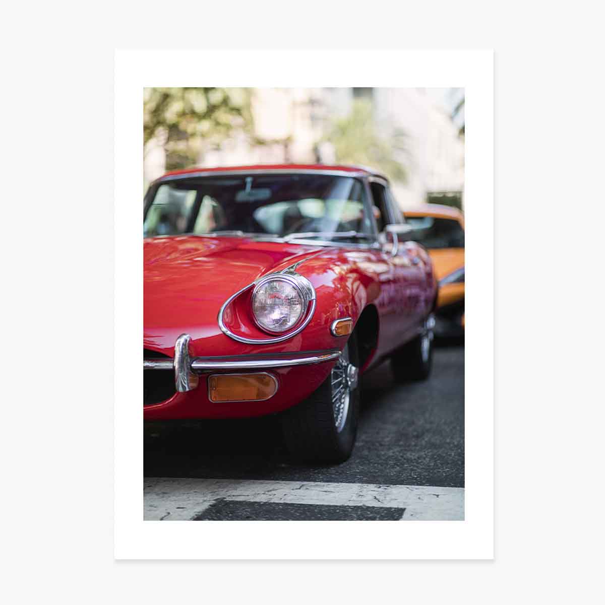 Poster: Auto rossa d