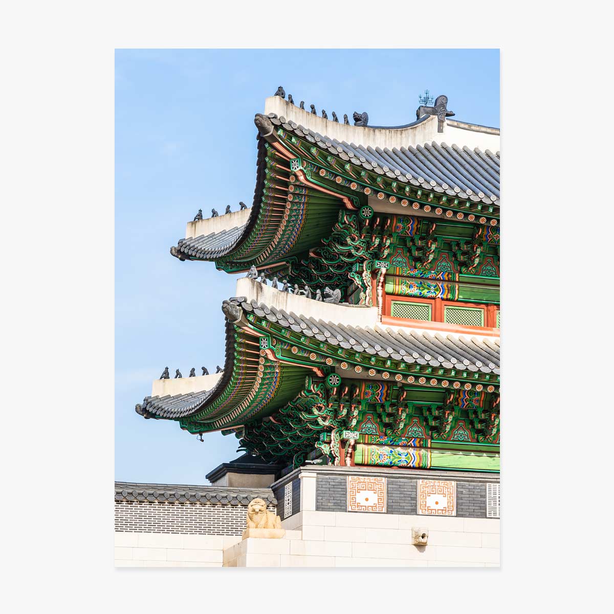Poster del Palazzo di Seul, Corea del Sud