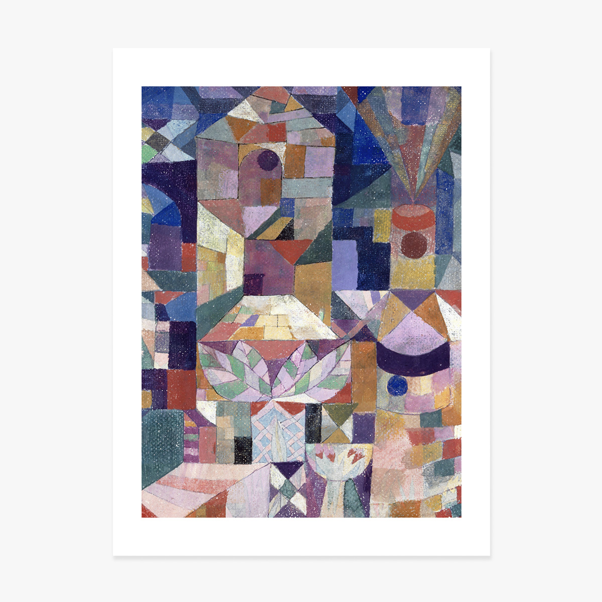 Poster di Paul Klee, Burggarten 1919