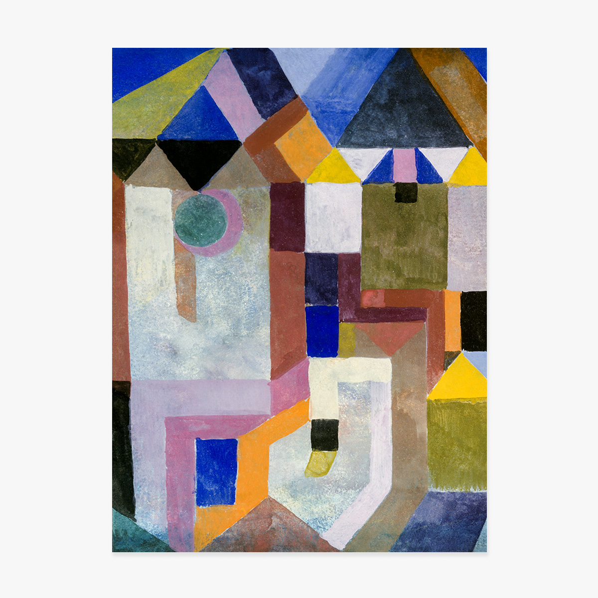 Poster di Paul Klee, “Colorful Architecture” 1917