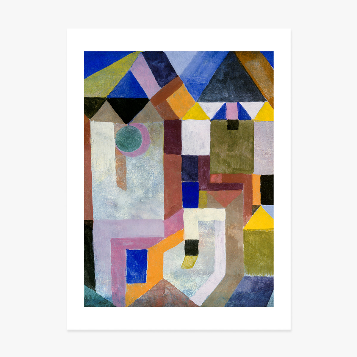 Poster di Paul Klee, “Colorful Architecture” 1917