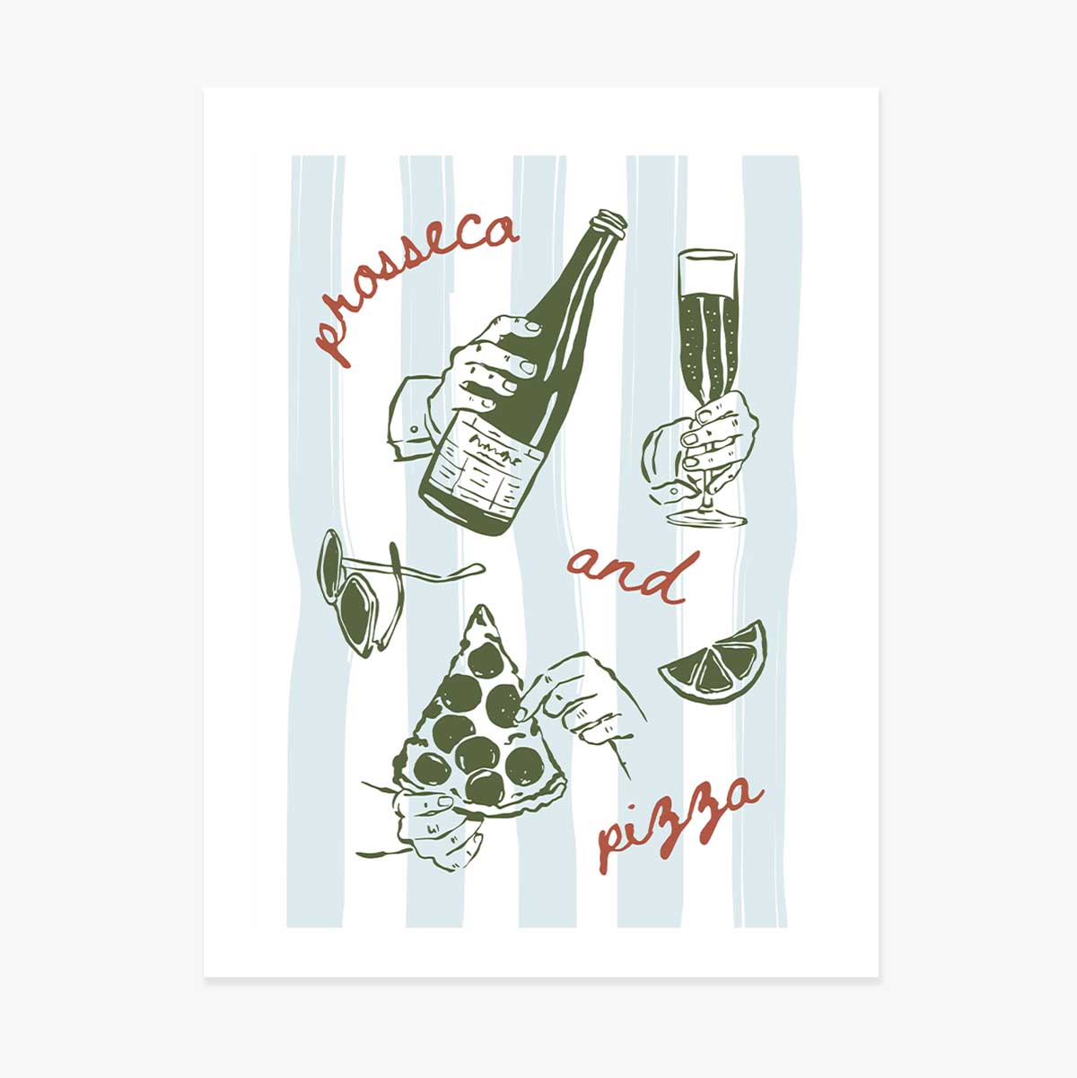 Poster Prosecco & Pizza