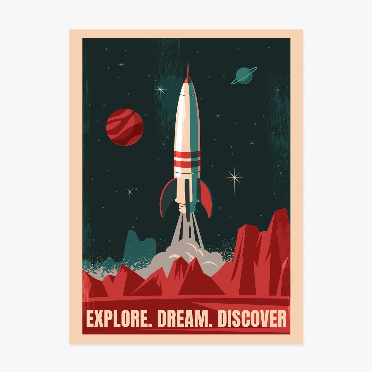 Poster “Razzo spaziale”