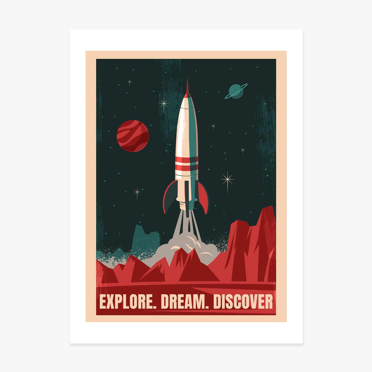 Poster “Razzo spaziale”