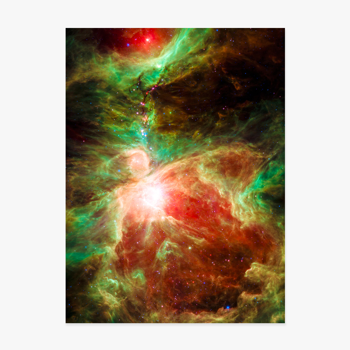 Poster "La nebulosa rossa e verde"