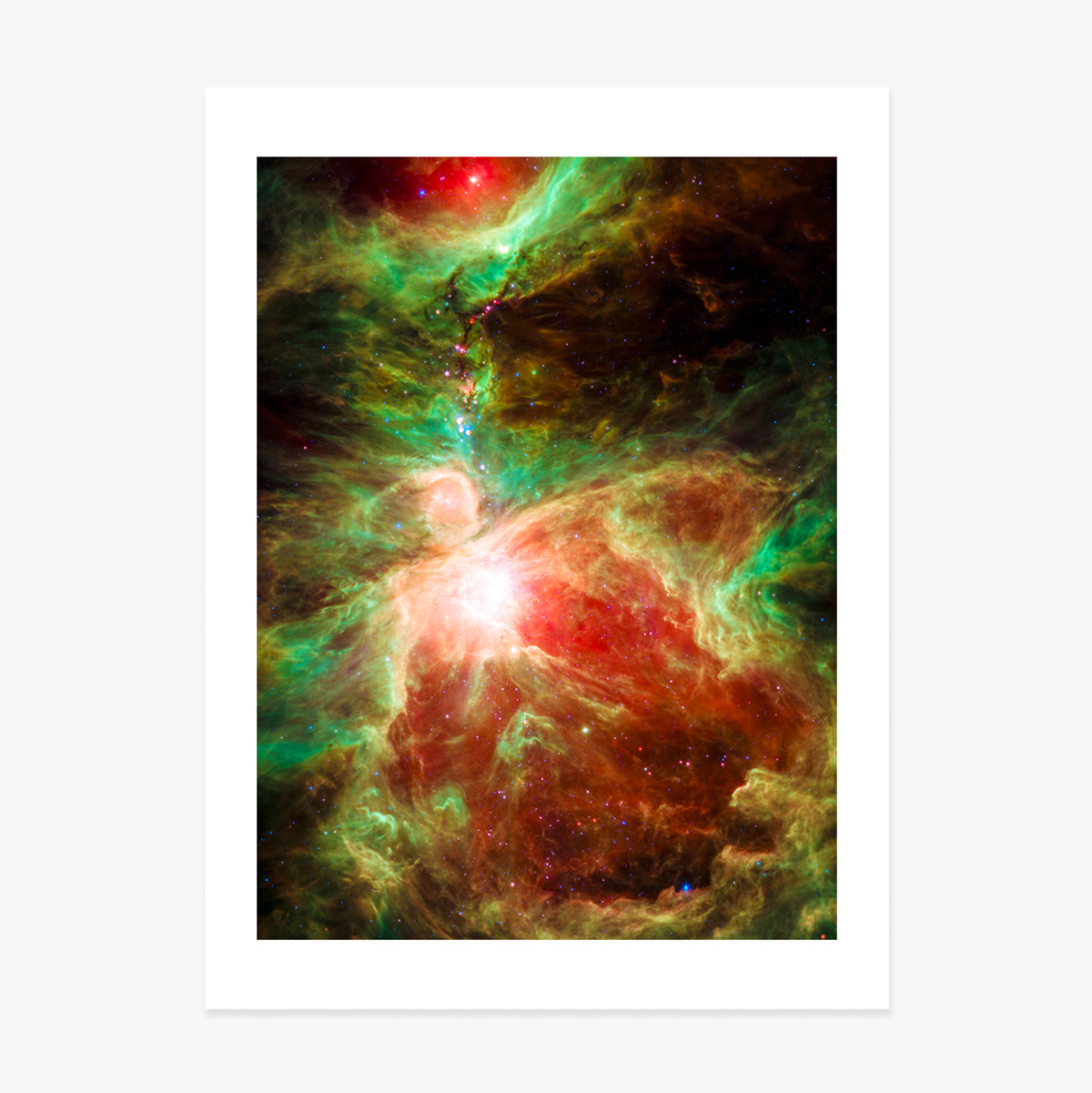Poster "La nebulosa rossa e verde"