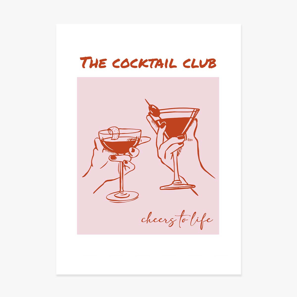 Poster "The Cocktail Club"
