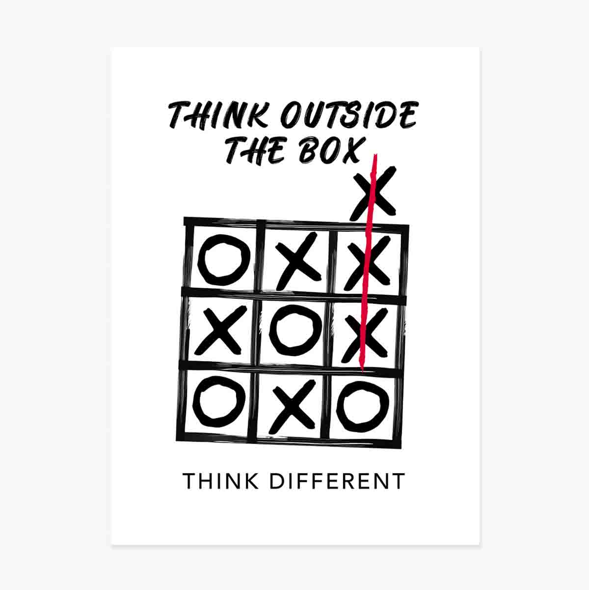 Poster “Think outside the box”