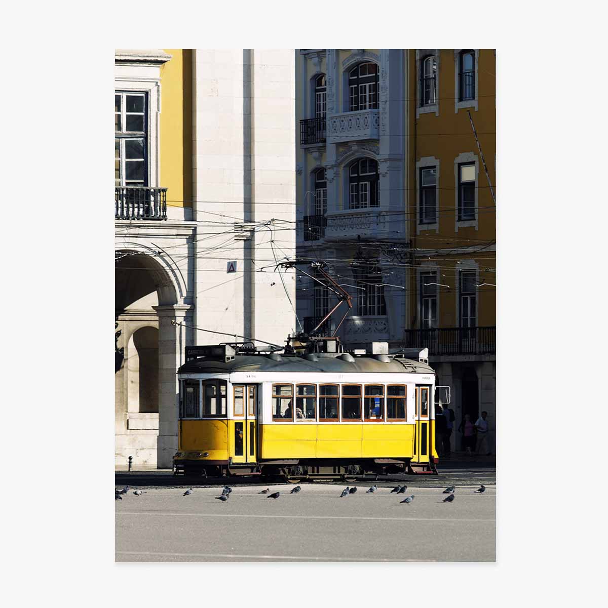 Poster: Tram giallo a Lisbona, Portogallo