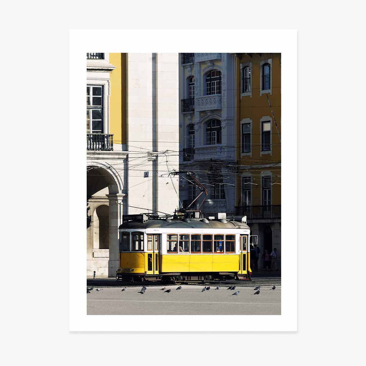Poster: Tram giallo a Lisbona, Portogallo